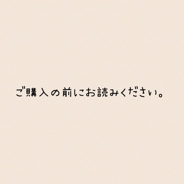 ☆ご購入の前にお読みください!!☆