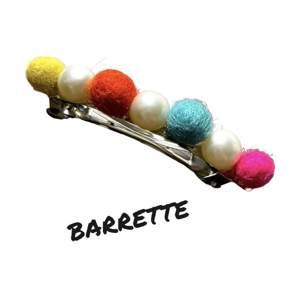 パールと毛玉のbarrette