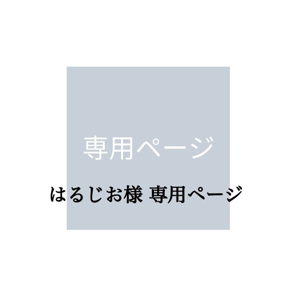 はるじお様 専用ページ