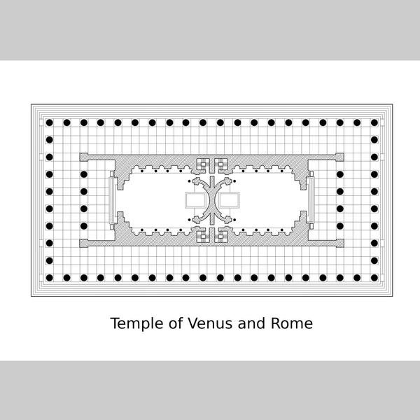 西洋建築⑧TV【ウェヌスとローマ神殿】Temple of Venus and Rome