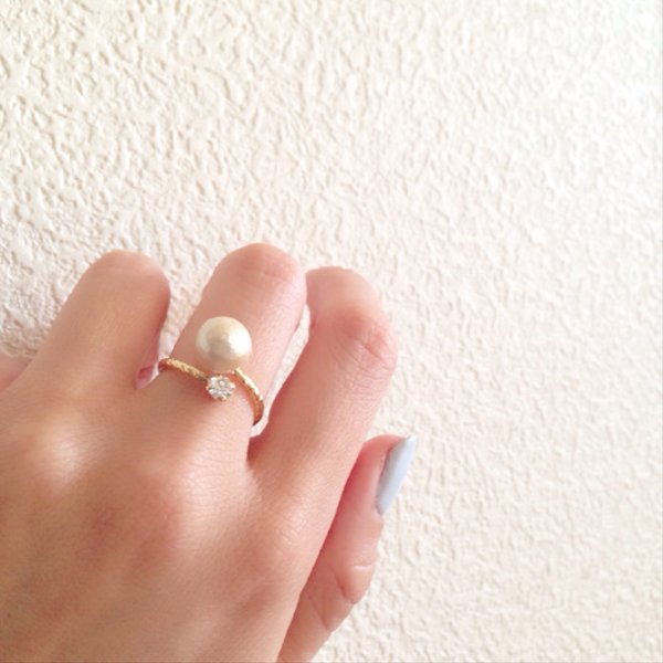 pearl & bijou Ring*