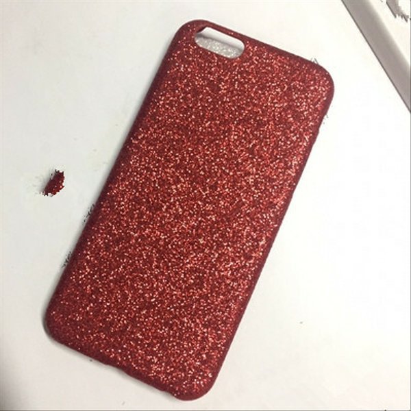 赤　レッド　キラキラ　送料無料　iPhone7/6アイフォン7/6  iphoneケース/スマホケース
