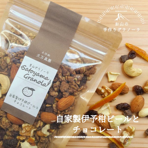 自家製伊予柑ピールとチョコレートのグラノーラ