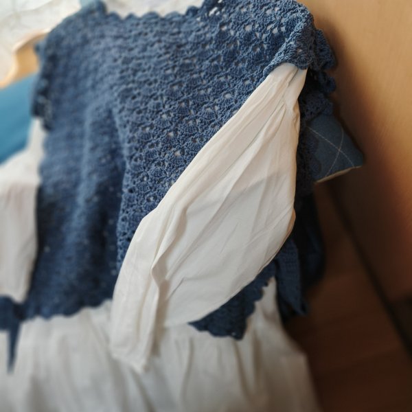 ❀春夏糸❀ かぎ針編み  サイドオープンベスト  からし