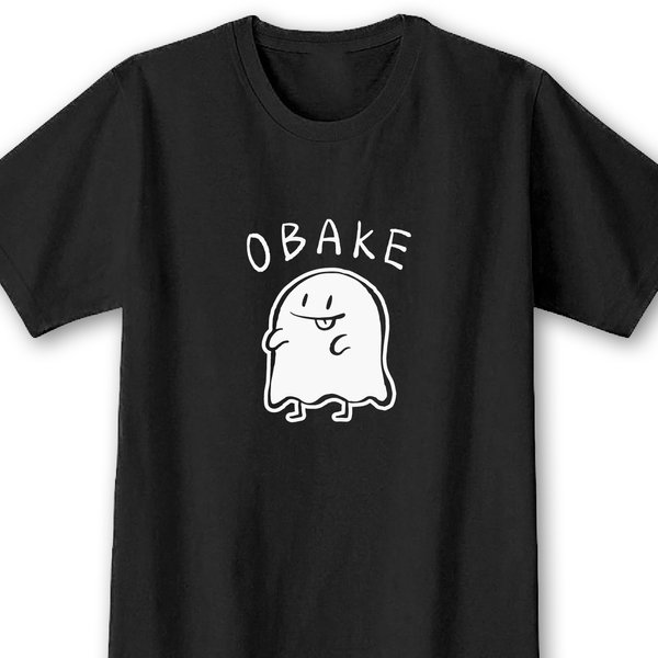 OBAKE【ブラック】ekot Tシャツ <イラスト：店長 里一磨＞