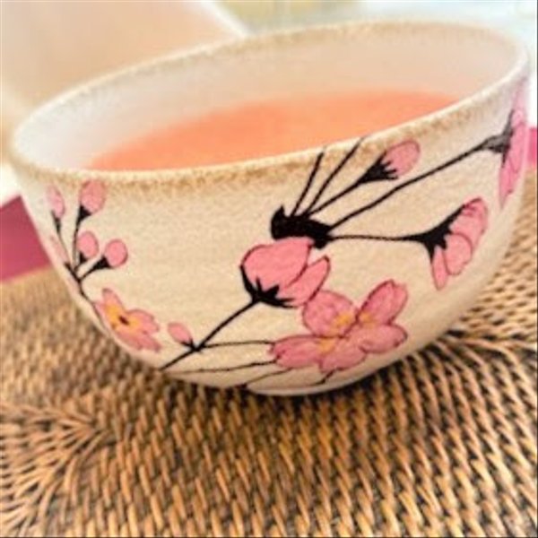 【母の日ギフト】抹茶碗　抹茶茶碗　桜　SAKURA
