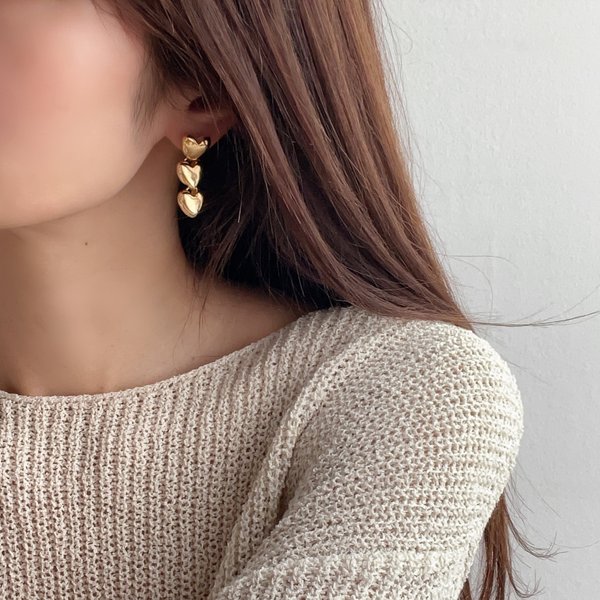 heart range earring | ゴールドのみ