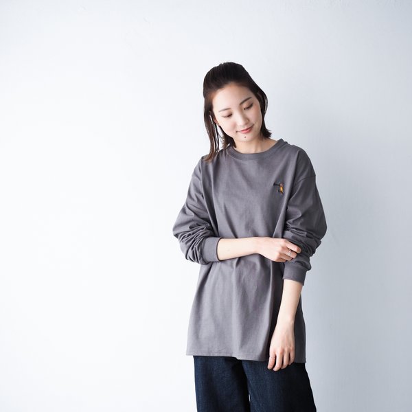 Turkey L/S TEE スモークグレー(ロンT/長袖)