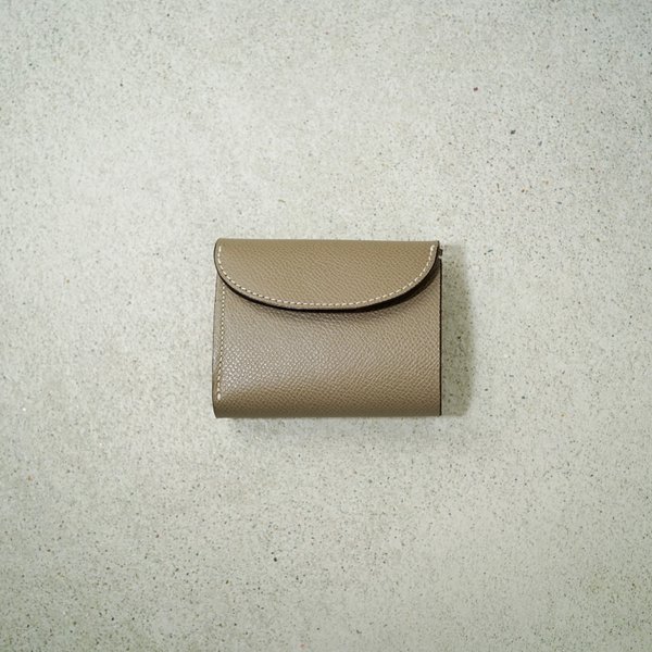 flap mini wallet [ Greige ] ミニ財布 コンパクトウォレット