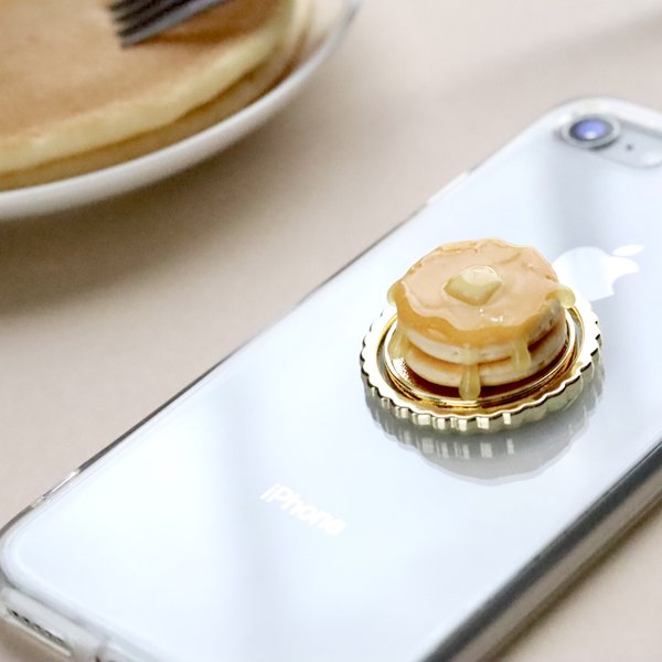 昔懐かしのホットケーキのスマホリング