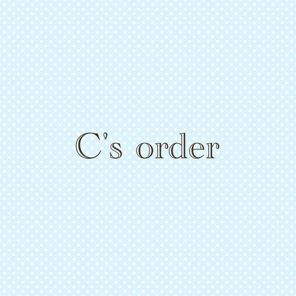 C's order page