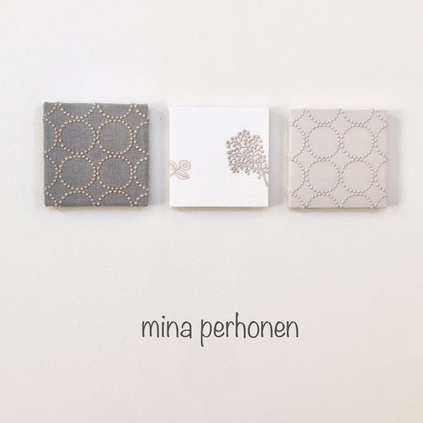 mina perhonen  ミナペルホネン ファブリックパネル 3点セット