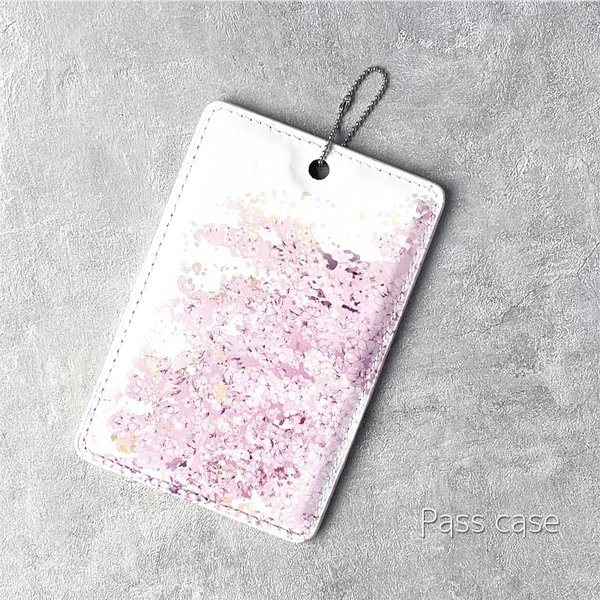 -桜- 花と草木の薄型パスケース