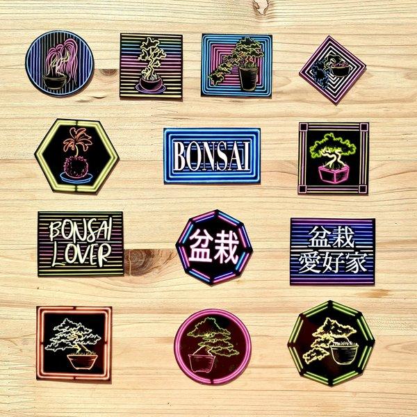 Neon Bonsai Sticker Set ネオン盆栽シールセット