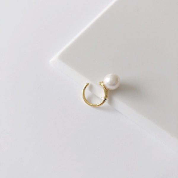 あこや真珠 : pearl earcaff