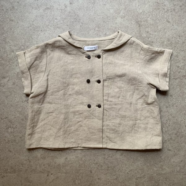 【linen series】リネンセーラーシャツ