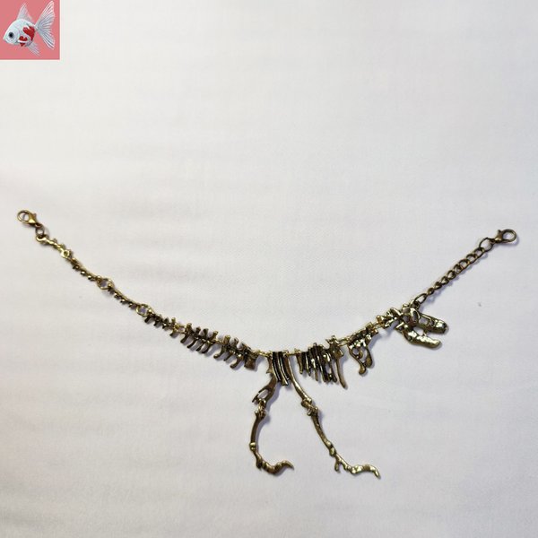 ◆恐竜の羽織紐アクセサリー①　ブロンズ