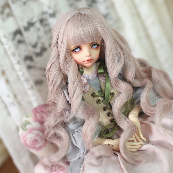 BJD 1/3 1/4  1/6人形 ドール用ウィッグ カツラ 耐熱 ハンドメイドzxww-379