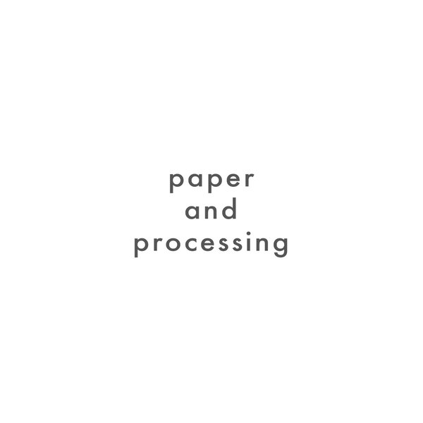 ●台紙用紙の種類と加工●