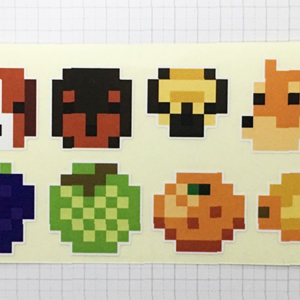 ドット絵 シール ステッカーのハンドメイド 手作り通販 Minne 日本最大級のハンドメイドサイト