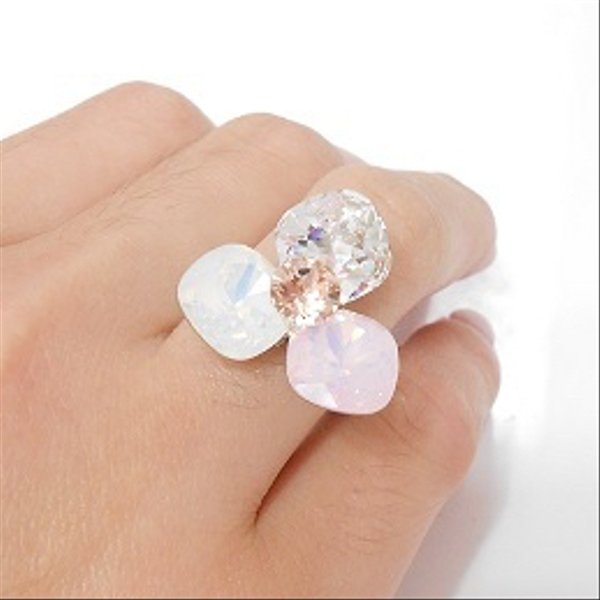 ～crystal fleur Ring【candy Pink】～グルーデコ