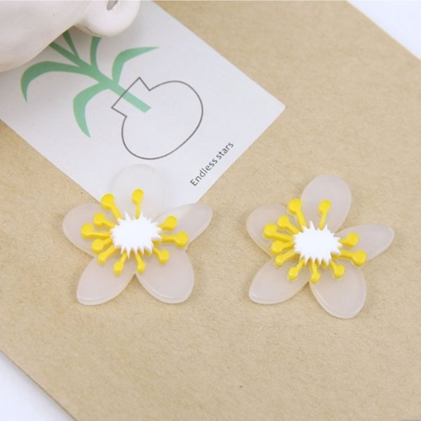 《2pcs》import cabochon flower ④【Ca-062】