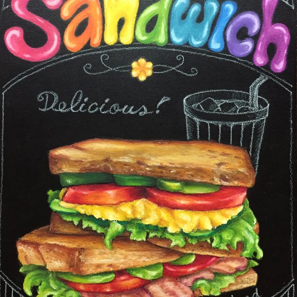 チョークアート  Sandwich   送料無料💕