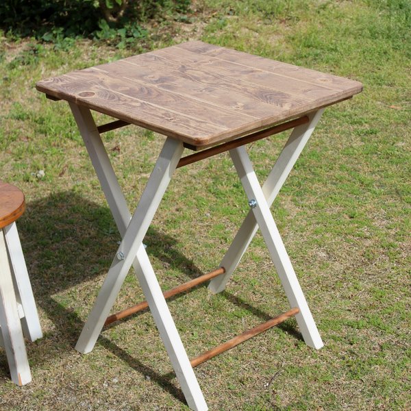 folding table 折りたたみテーブル ホワイトシャビー　キャンプ　camp アウトドア　outdoor 