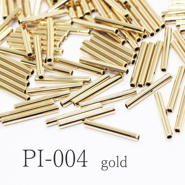 【約30個】パイプパーツ12×1.5mm《PI-004》（金色）