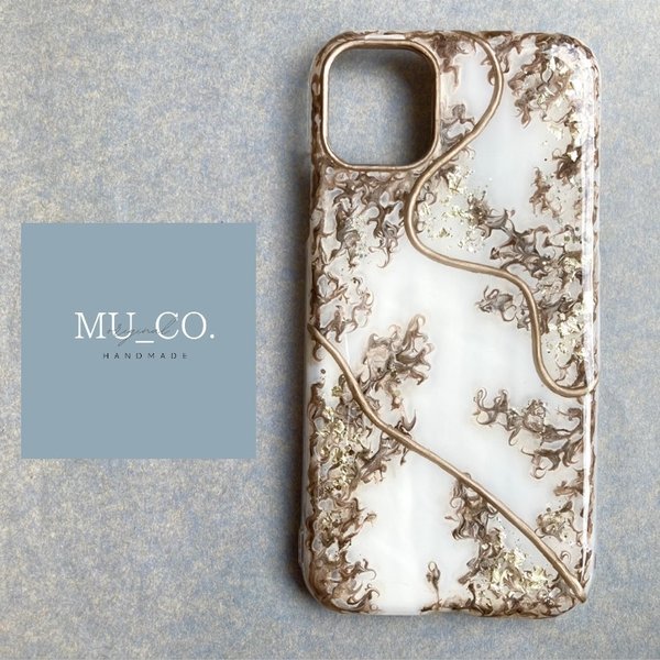  【antique】フルペイント　　MU_CO. original nuance iPhone case