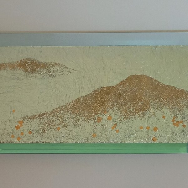 砂子硝子　テーブル飾り　「遠山」