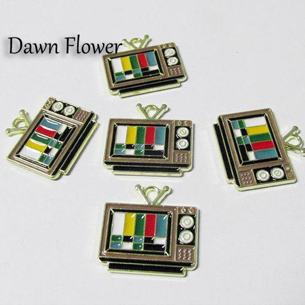 【D-0272】5pcs　テレビ　20mm　チャーム