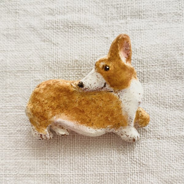 コーギーブローチ（welsh corgi）