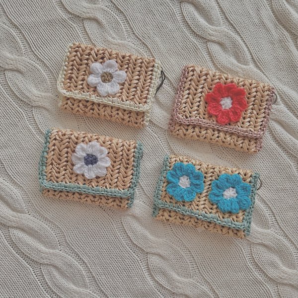 crochet card case（Flower）