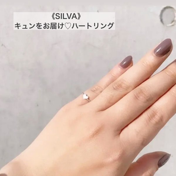 【SILVA950】《キュンをお届け♡ ハートリング》/  ご褒美 / ピンキーリング/いいね100回