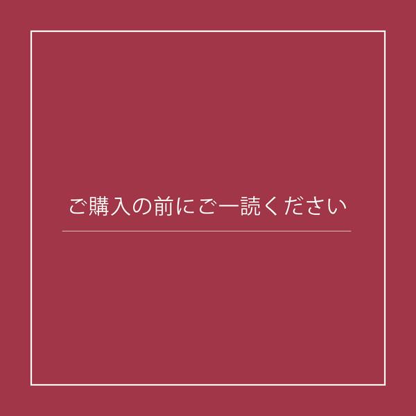 ご購入の前にご一読ください