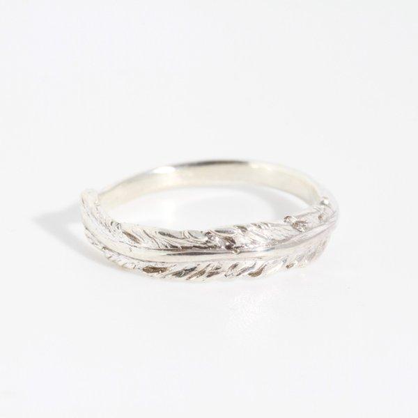 feather pinky ring　SV925
