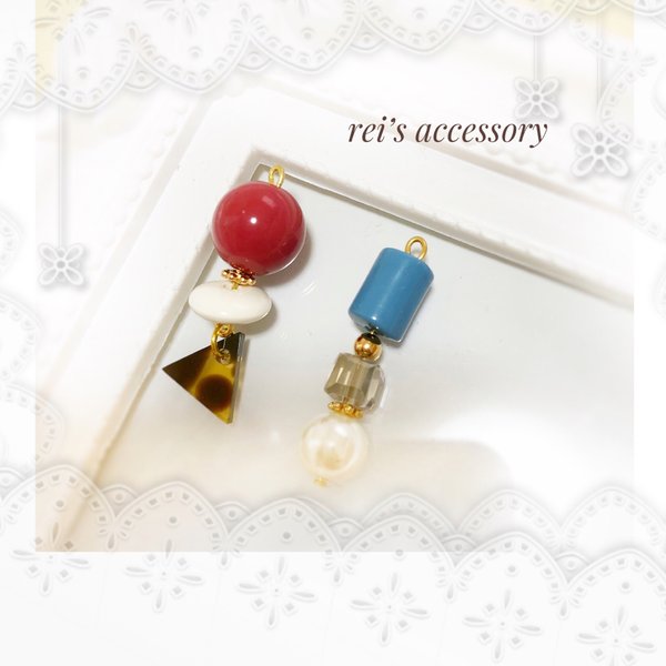 【SALE!!】レトロかわいいべっこうピアス/イヤリング