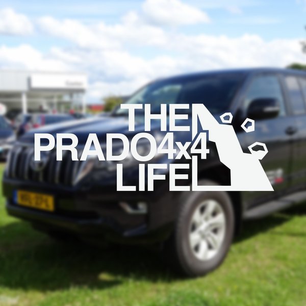 ランクル プラド ステッカー THE PRADO 4x4 LIFE アウトドア グッツ オフロード 車 ステッカー シール デカール