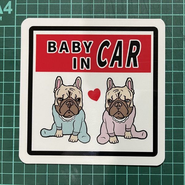 BABY IN CAR カーマグネット
