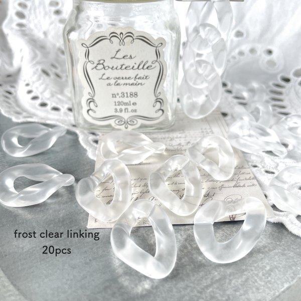 【SALE・minne限定】20pcs★ linking・ frost clear（¥350→￥300）