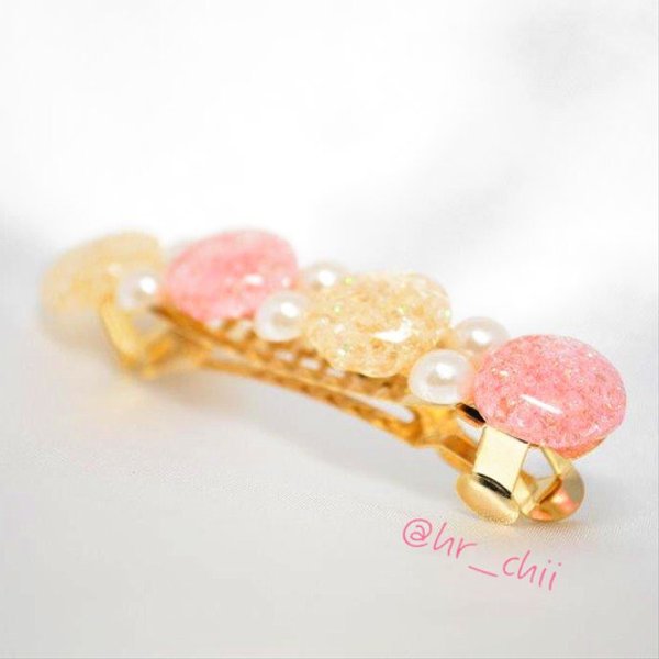 MelTy Barrette Pink×Orange