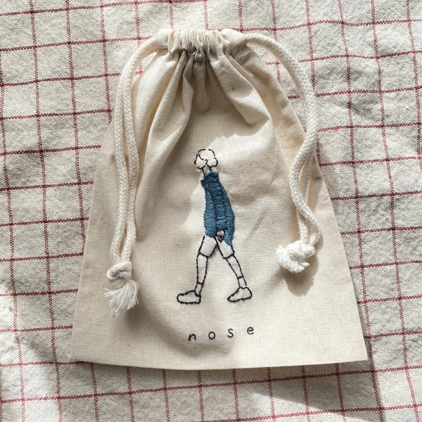 巾着　手刺繍