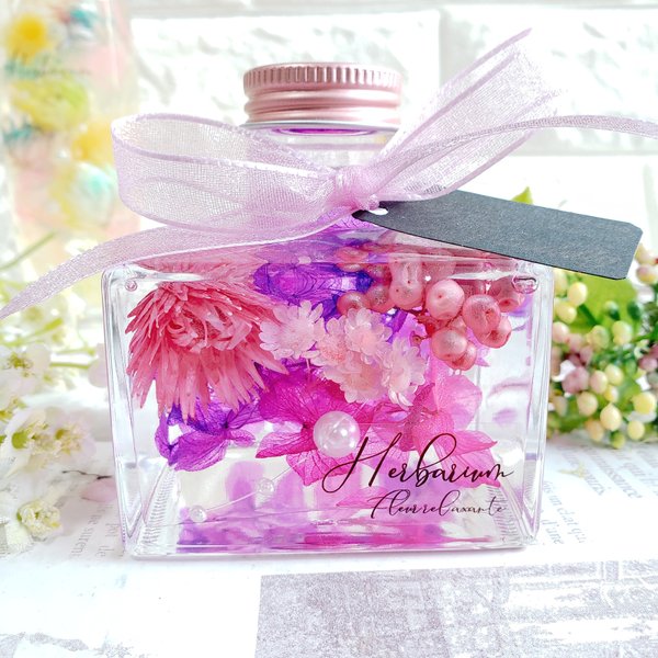 *:.｡.Perfume-style bottle｡.:*　ハーバリウム　贈り物　プレゼント　インテリア　