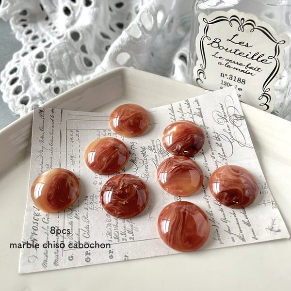 8pcs★cabochon・marble chisō (18mmカボション)