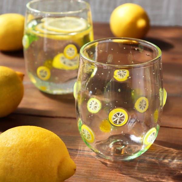「瀬戸内レモン＆ライムグラス」輪切り 爽やか 夏 カフェ ナチュラル 檸檬 lemon 清涼 イエローグリーン