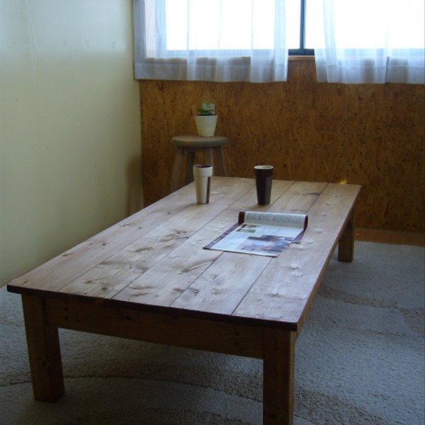 ◆ハンドメイド  机・座卓・テーブル　140×70㎝　【DW】