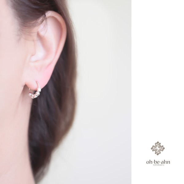 SV カレンシルバーカットビーズイヤリング - type2「Karen Silver Beads Earrings」