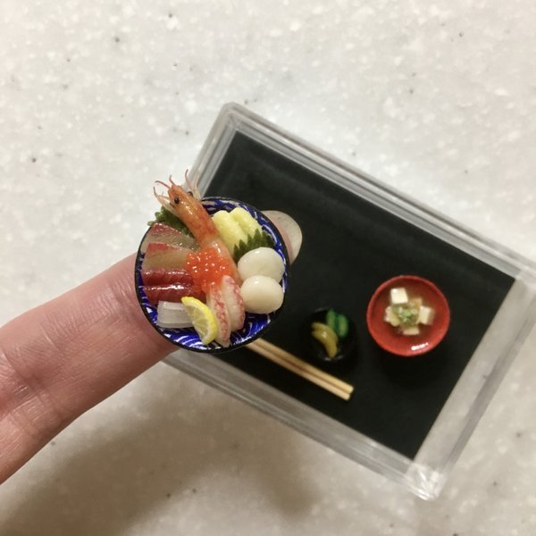 海鮮丼 ミニチュアフード おもちゃ