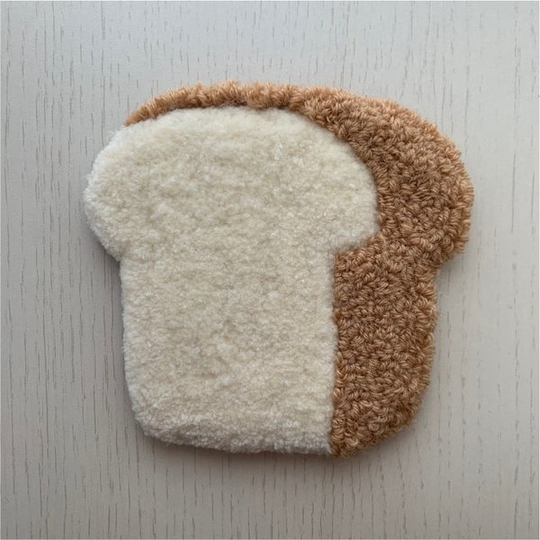食パン　ミニラグ　コースター　小物置き　🍞♡